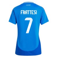 Italy Davide Frattesi #7 Replica Home Shirt Ladies Euro 2024 Short Sleeve